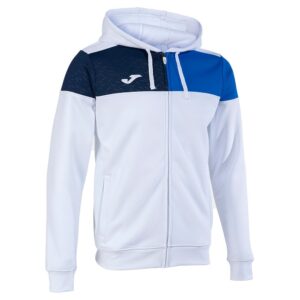Joma Crew V Full Zip Sweatshirt Blanco,Azul 11-12 Years Niño