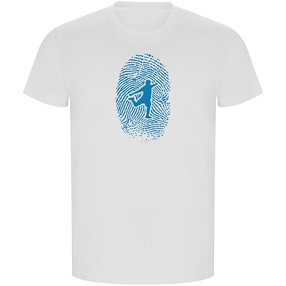 Kruskis Football Fingerprint Eco Short Sleeve T-shirt Blanco 3XL Hombre