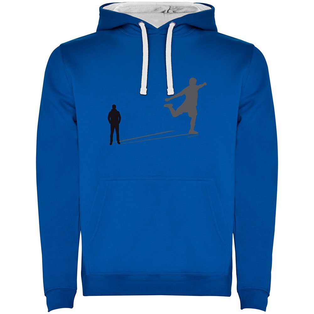 Kruskis Shadow Football Two-colour Hoodie Azul M Hombre
