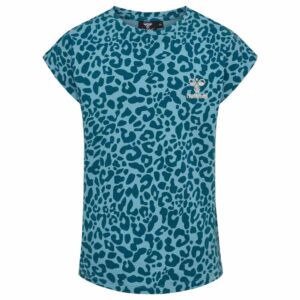 Hummel Flowy Aop Short Sleeve T-shirt Azul 7 Years Niño