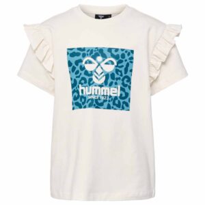 Hummel Flowy Ruffle Short Sleeve T-shirt Blanco 7 Years Niño