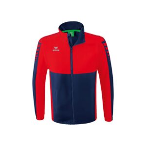 Erima Six Wings Detachable Full Zip Sweatshirt Rojo,Azul S Hombre