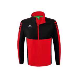 Erima Six Wings Detachable Full Zip Sweatshirt Rojo,Negro L Hombre