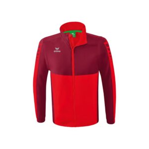 Erima Six Wings Detachable Full Zip Sweatshirt Rojo XL Hombre