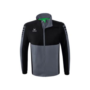 Erima Six Wings Detachable Full Zip Sweatshirt Negro,Gris L Hombre