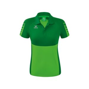 Erima Six Wings Short Sleeve Polo Verde 34 Mujer