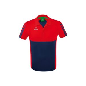 Erima Six Wings Short Sleeve Polo Rojo 3XL Hombre