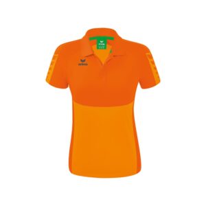 Erima Six Wings Short Sleeve Polo Naranja 34 Mujer