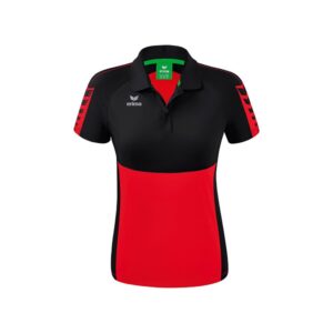 Erima Six Wings Short Sleeve Polo Rojo 36 Mujer