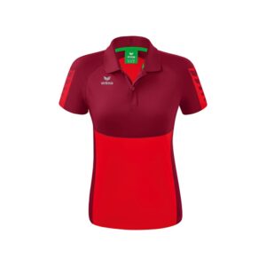 Erima Six Wings Short Sleeve Polo Rojo 42 Mujer