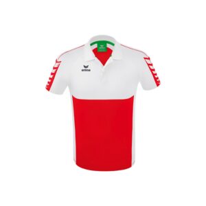 Erima Six Wings Short Sleeve Polo Rojo L Hombre