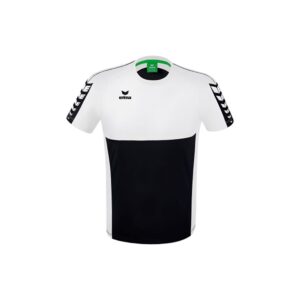 Erima Six Wings Short Sleeve T-shirt Blanco,Negro 140 cm Niño