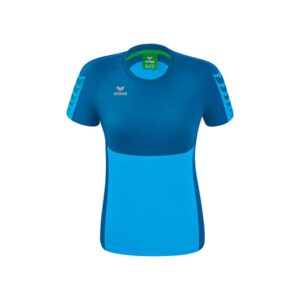 Erima Six Wings Short Sleeve T-shirt Azul 36 Mujer