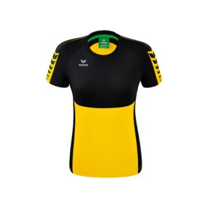 Erima Six Wings Short Sleeve T-shirt Negro 36 Mujer