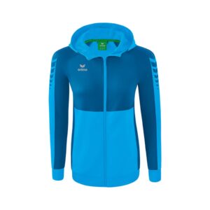 Erima Six Wings Training Full Zip Sweatshirt Azul 34 Mujer