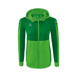 Erima Six Wings Training Full Zip Sweatshirt Verde 34 Mujer