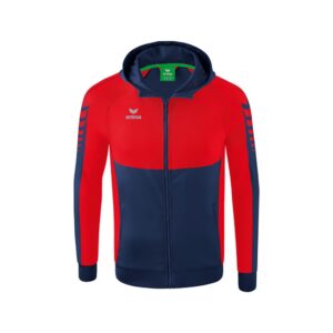 Erima Six Wings Training Full Zip Sweatshirt Rojo,Azul 152 cm Niño