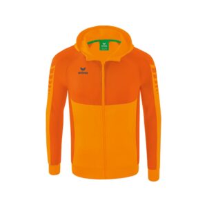 Erima Six Wings Training Full Zip Sweatshirt Naranja M Hombre