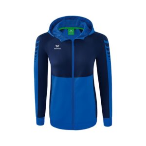 Erima Six Wings Training Full Zip Sweatshirt Azul 44 Mujer