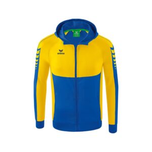 Erima Six Wings Training Full Zip Sweatshirt Amarillo 128 cm Niño
