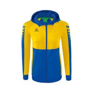 Erima Six Wings Training Full Zip Sweatshirt Azul 36 Mujer