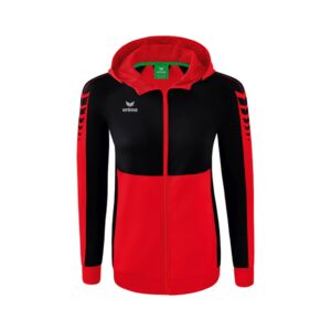 Erima Six Wings Training Full Zip Sweatshirt Rojo 34 Mujer