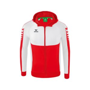 Erima Six Wings Training Full Zip Sweatshirt Rojo 128 cm Niño